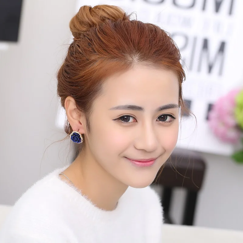 Женские серьги-гвоздики в виде цветка | Украшения и аксессуары