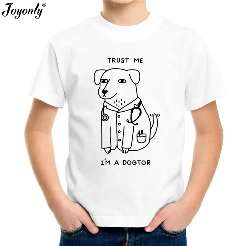Joyonly Детская футболка с рисунком из мультфильма изображением щенка доктора