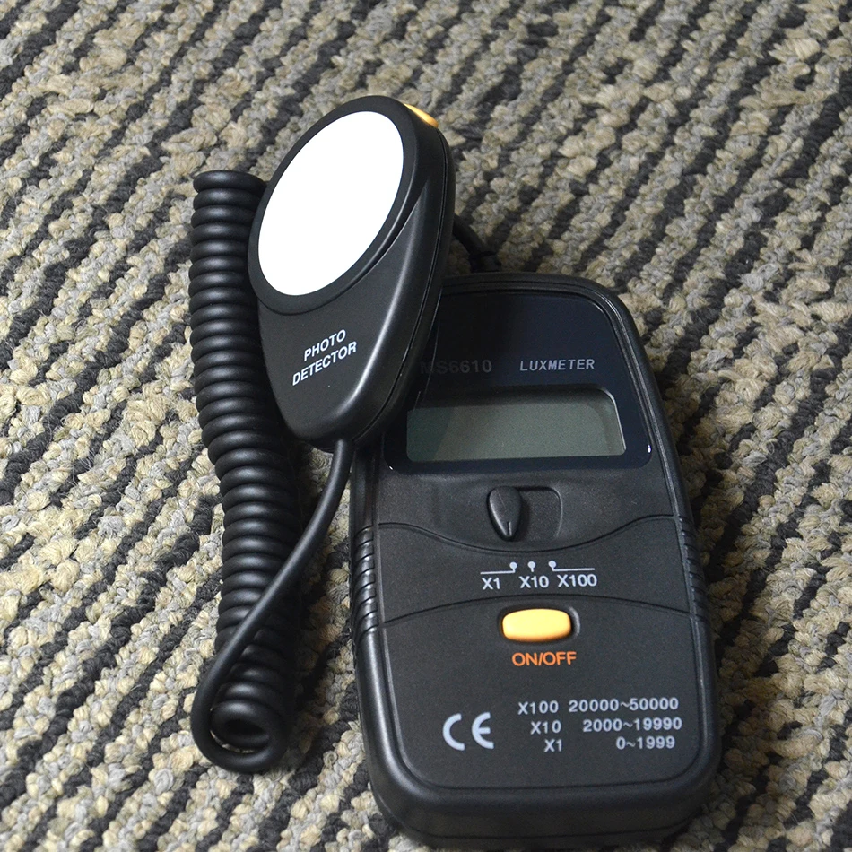 Цифровой измеритель люкс MS6610 мини-измеритель светильник ности Luxmeter 0 ~ 50000LUX