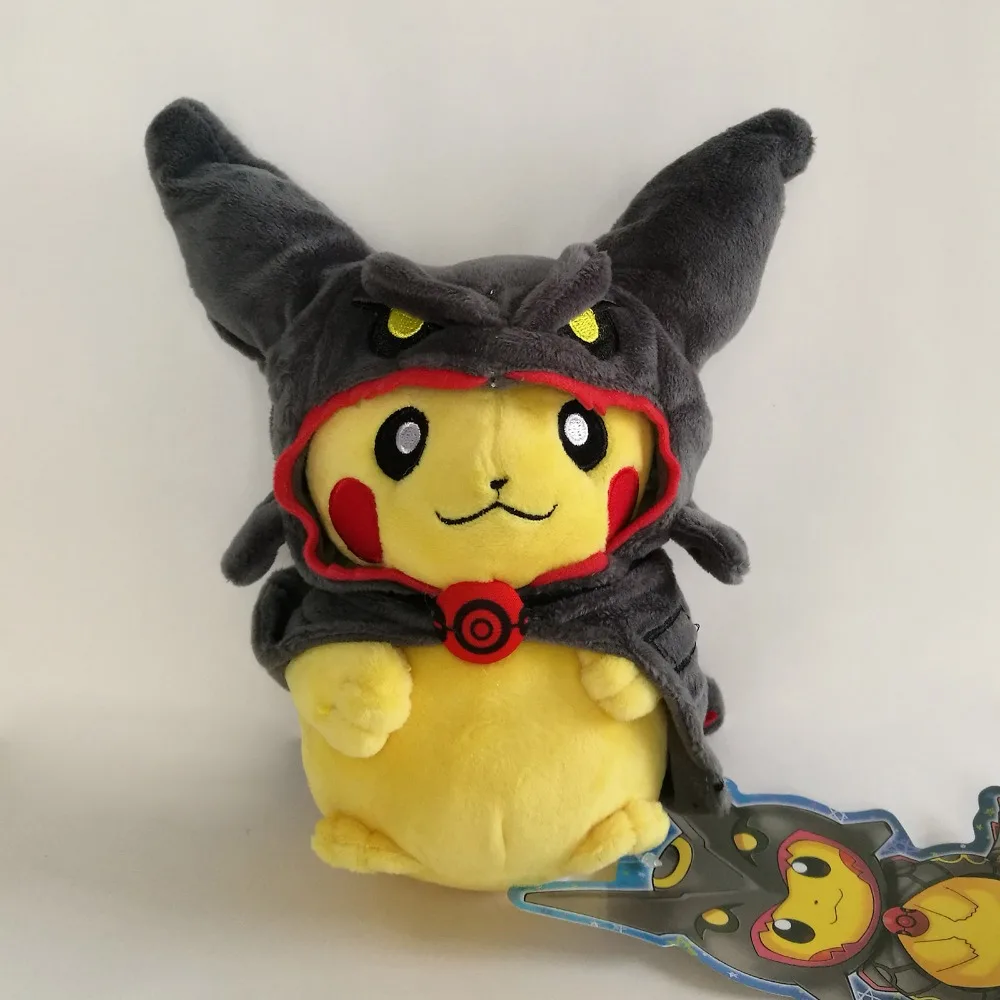 Роскошный блестящий Мега Rayquaza накидка плюшевый Пикачу мягкая игрушка