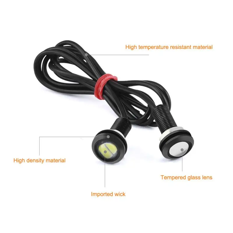 Горячая 2 шт./компл. 12 В Hawkeye LED стробоскопические огни автомобиля 2SMD винтовые