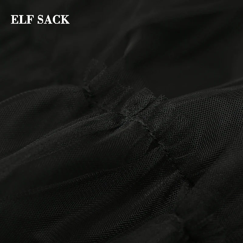 Женское платье двойка ELFSACK хлопковое с круглым вырезом и буквенным принтом