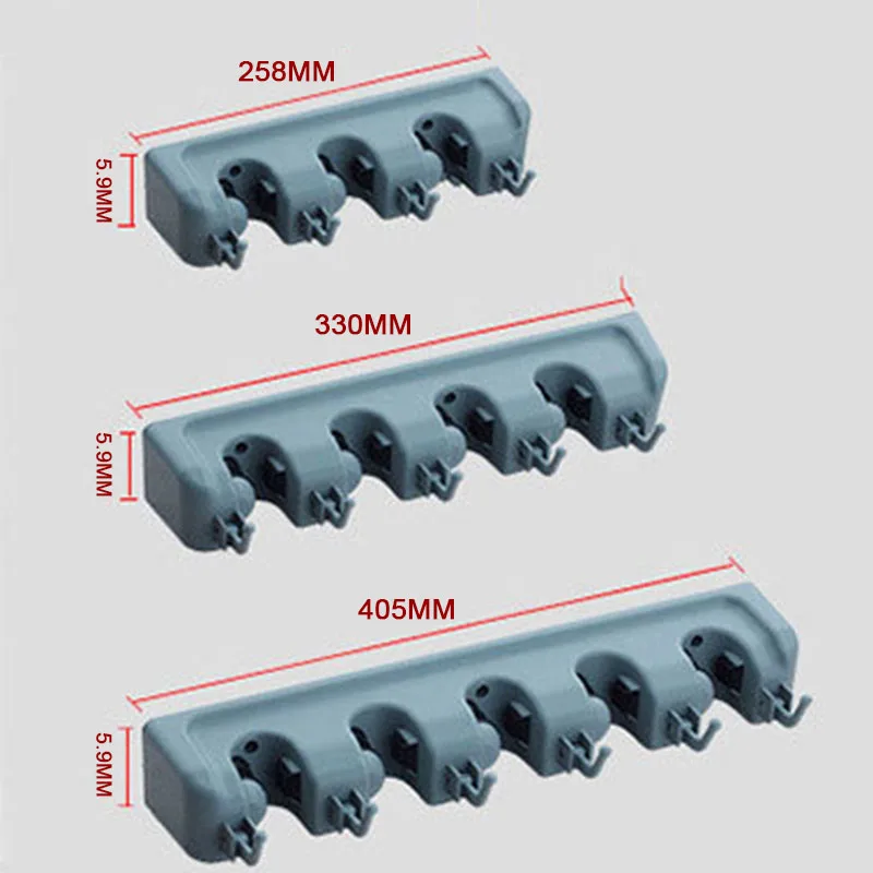 Настенный держатель для швабры вешалка щетки метлы стеллаж хранения с