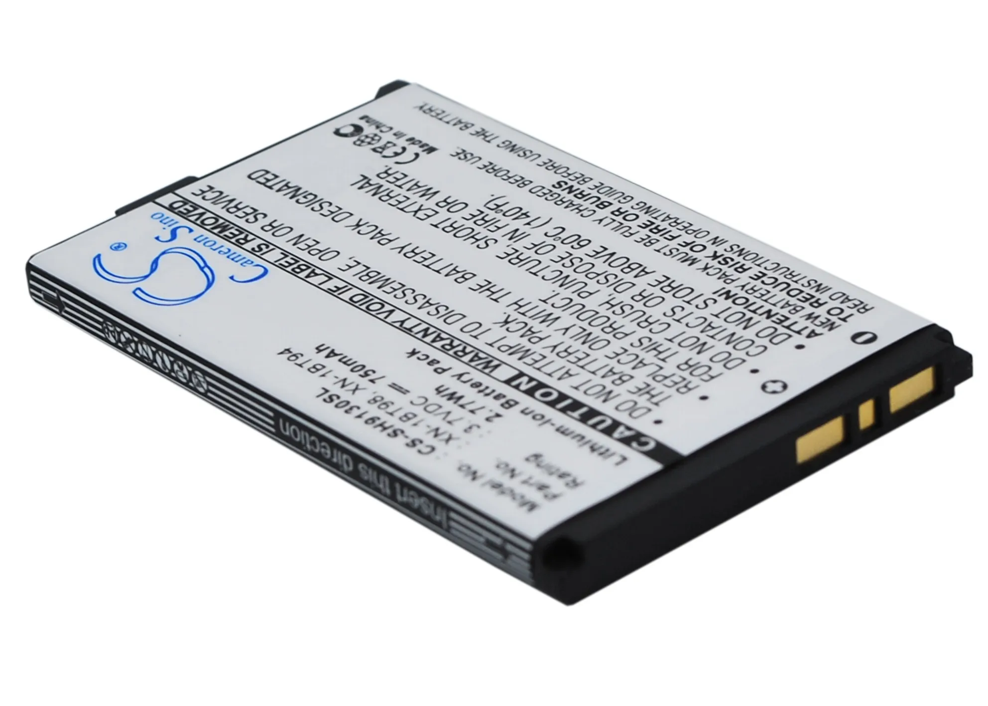 Аккумулятор Cameron Sino 750 мАч для Sharp 923SH XN-1BT94 SH0902 SH9010C SH9020C SH906iTV SH9120 SH9130 SH9210C SH9230 |