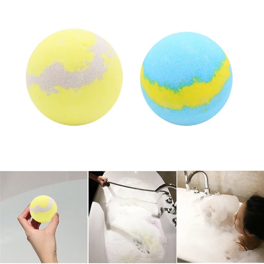 Новый лимон соли для ванной спа 1 шт. океан шарики ванны бомбочка Fizzy Spa | Отзывы и видеообзор -33016015808