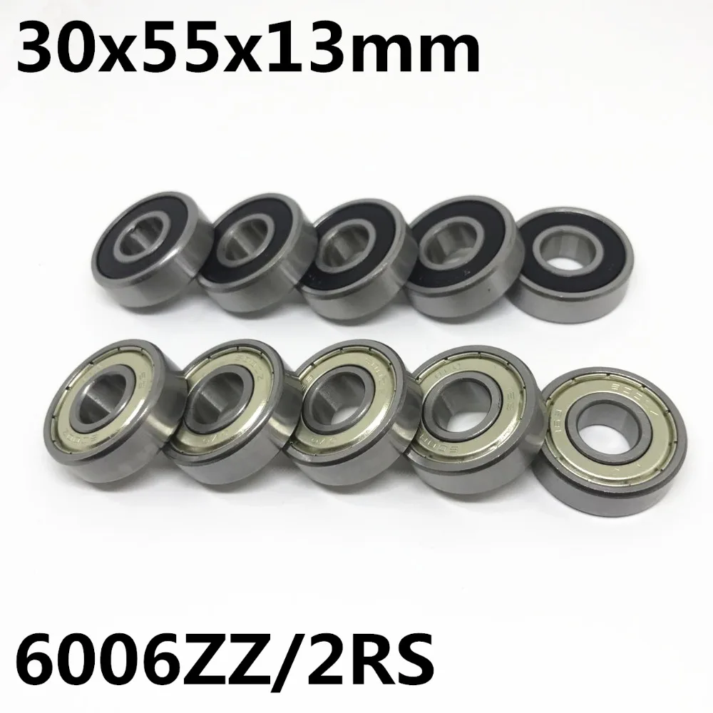 10pcs High quality 6006ZZ 6006-2RS ball bearing 30x55x13 mm deep groove ball bearing 6006RS 6006Z