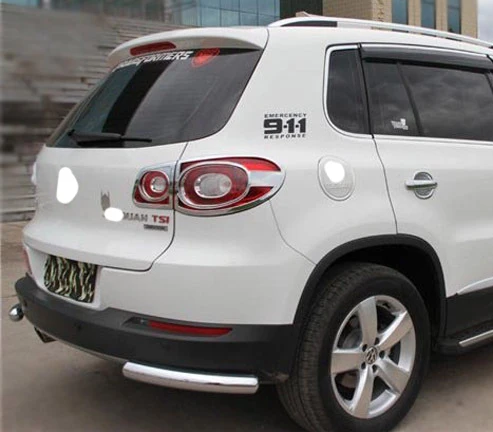 4 шт./компл. ABS для Volkswagen Tiguan 2010 2017 задний светильник рамка светящаяся наклейка