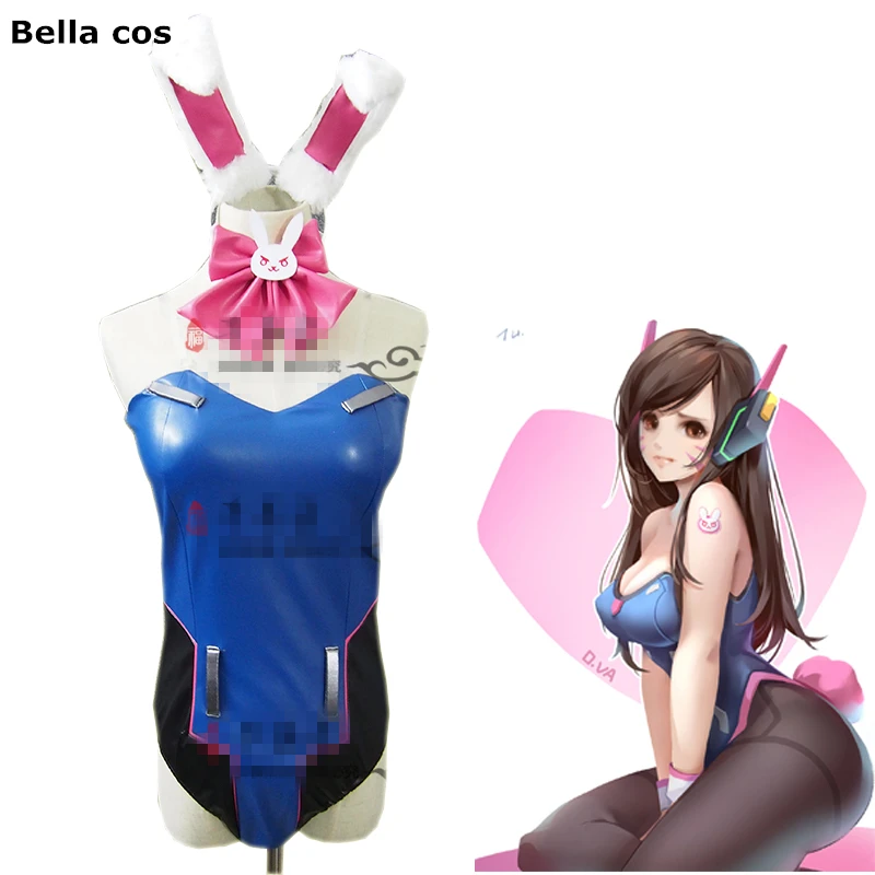 Индивидуальный размер OW D.va карнавальный костюм сексуальный с кроликом для
