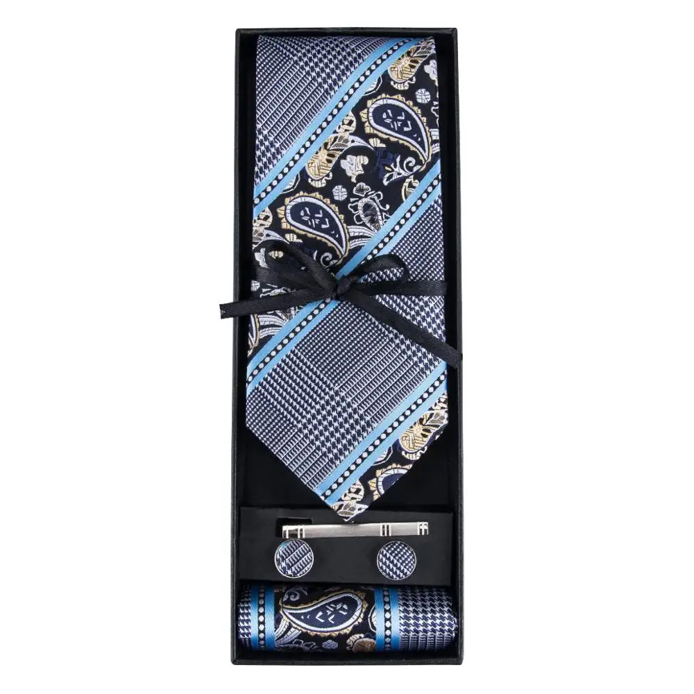 Мужской комплект из галстука и манжеты с подарочной коробкой|ties for men|business tietie
