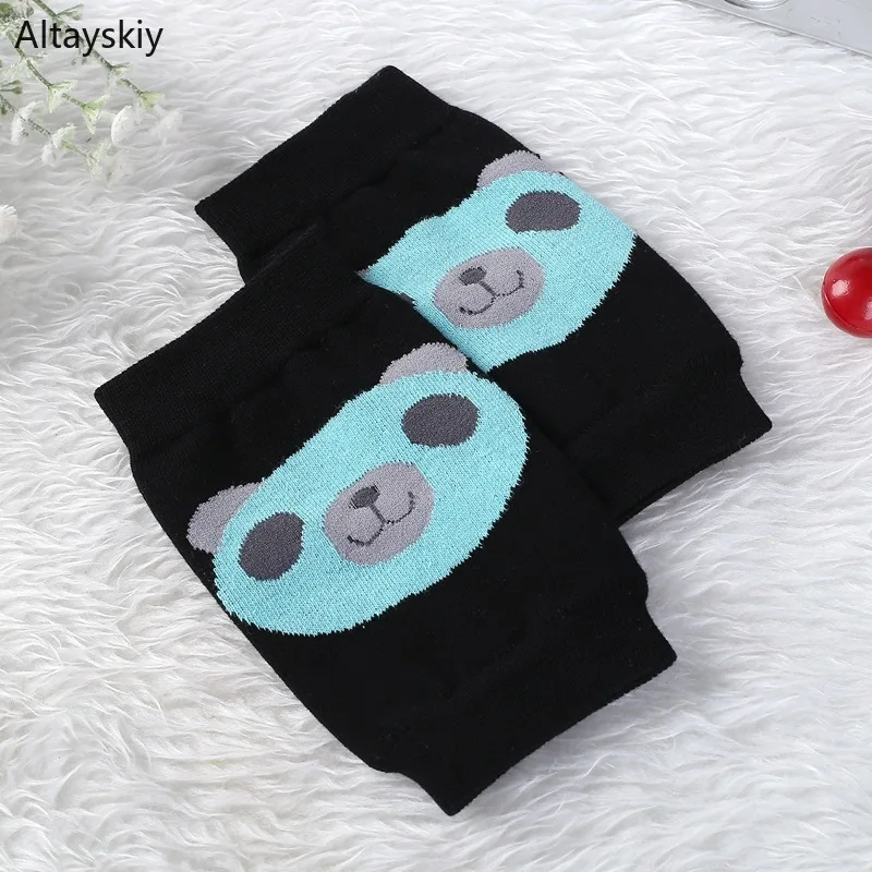 

Knee Sleeve Women Summer Cotton High Quality Cute Womens Various Colors Cartoon Comfortable Chic Elasticity Kawaii Korean Style