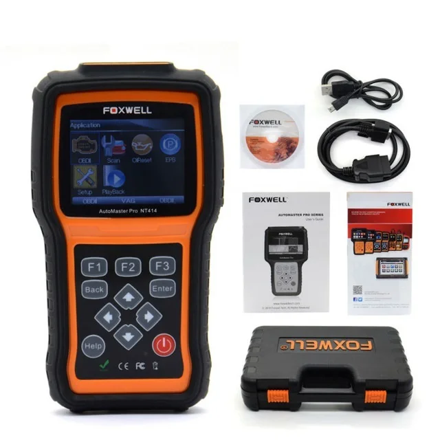Foxwell NT414 четыре системы диагностики инструмент сканирования двигателя ABS подушки