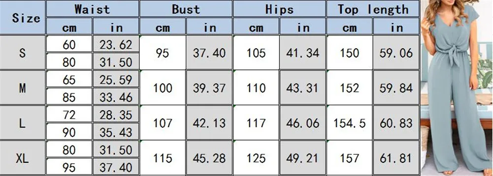 Fashion Jumpsuit Women V Neck Short Sleeve Summer Jumpsuit Office Work Wear Elegant Wide Leg Jumpsuits