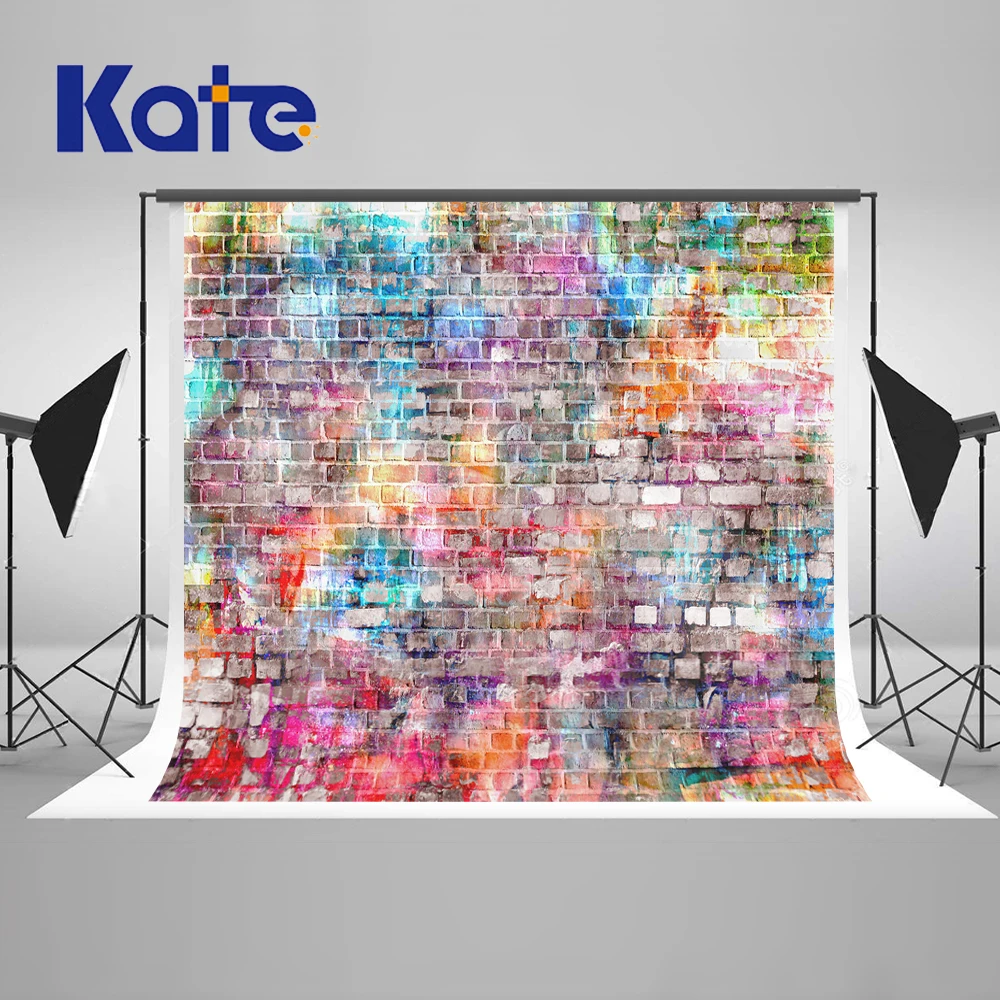 Kate 10x10ft граффити кирпичная стена Фон фотографии Бесшовные фоны для фотостудии кирпичная стена фон