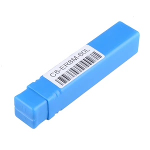 Удлинительный стержень C6 ER8M 60L, Удлинительный стержень C6 ER8, прямой хвостовик для токарного станка с ЧПУ и гайкой ER8M, 1 шт.