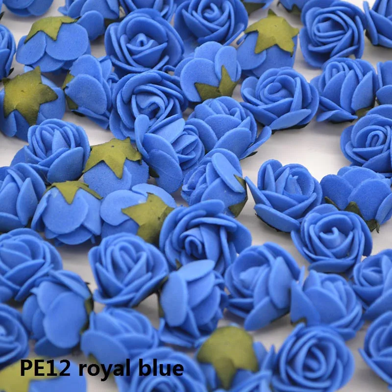 PE12 50 шт./лот 2 см мини ПЭ пены розы искусственные головки цветов для дома декоративные венки поставки свадьба день рождения вечеринка украшения - Цвет: PE12