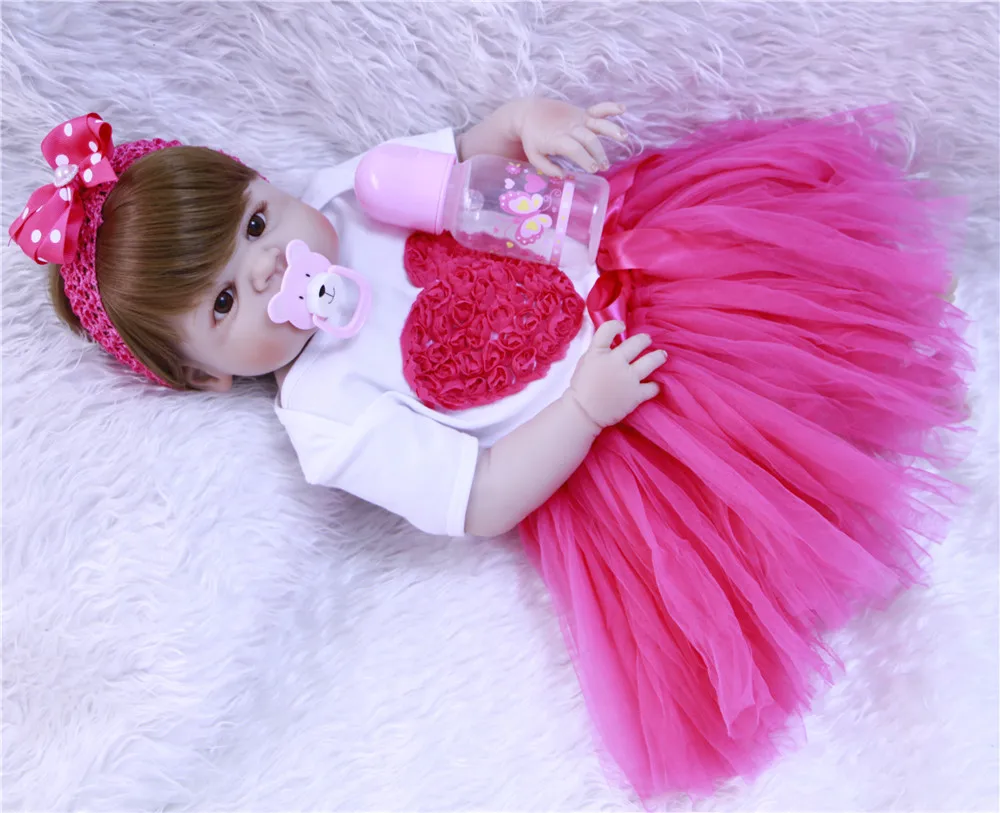 Куклы для девочек Bebe reborn NPK 22 дюйма полностью силиконовые куклы новорожденных