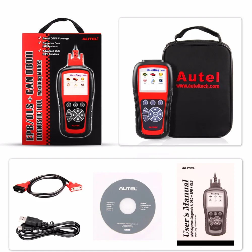Autel оригинальный автомобильный диагностический инструмент все системы OBD2 сканер