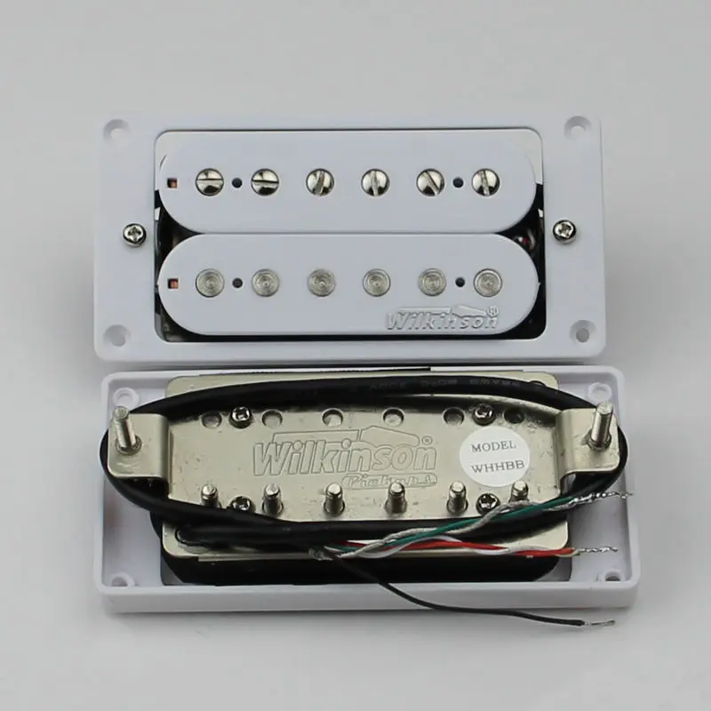 Новый набор для захвата гитары Wilkinson White Humbucker WHH(N + B) WVSM|Детали и аксессуары гитар| |