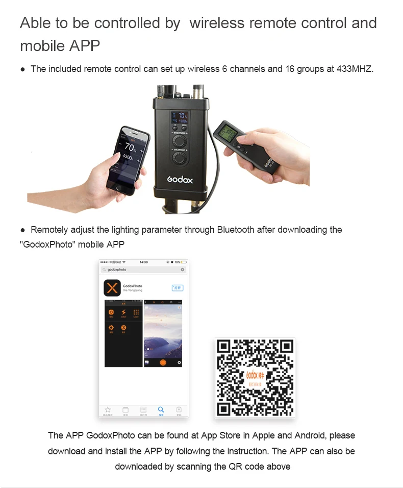 Godox 100 W FL100 портативный светодиодный свет для видеосъемки рулонная тканевая лампа с пультом управления+ пульт дистанционного управления+ поддержка X-shape+ мобильное приложение