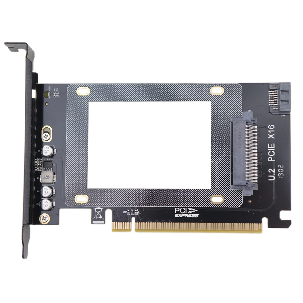 Адаптер Zeadow U2 PCIe переходник 2 в 1 U.2 SATA III PCIE 3 0 X16 Gen3 карта адаптера для 5 дюймового SSD