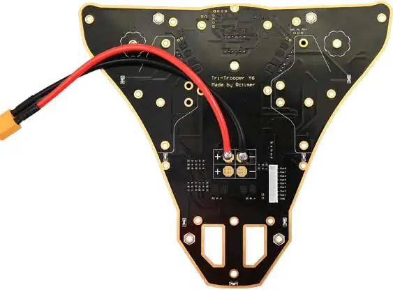 RCTIMER 600 мм Y6 Trooper полный комплект из углеродного волокна для рамы с печатной платой