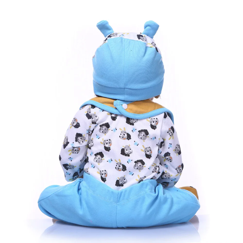 Кукла Bebe Reborn Nicery 22 дюйма 55 см жесткая силиконовая игрушка для мальчиков и девочек
