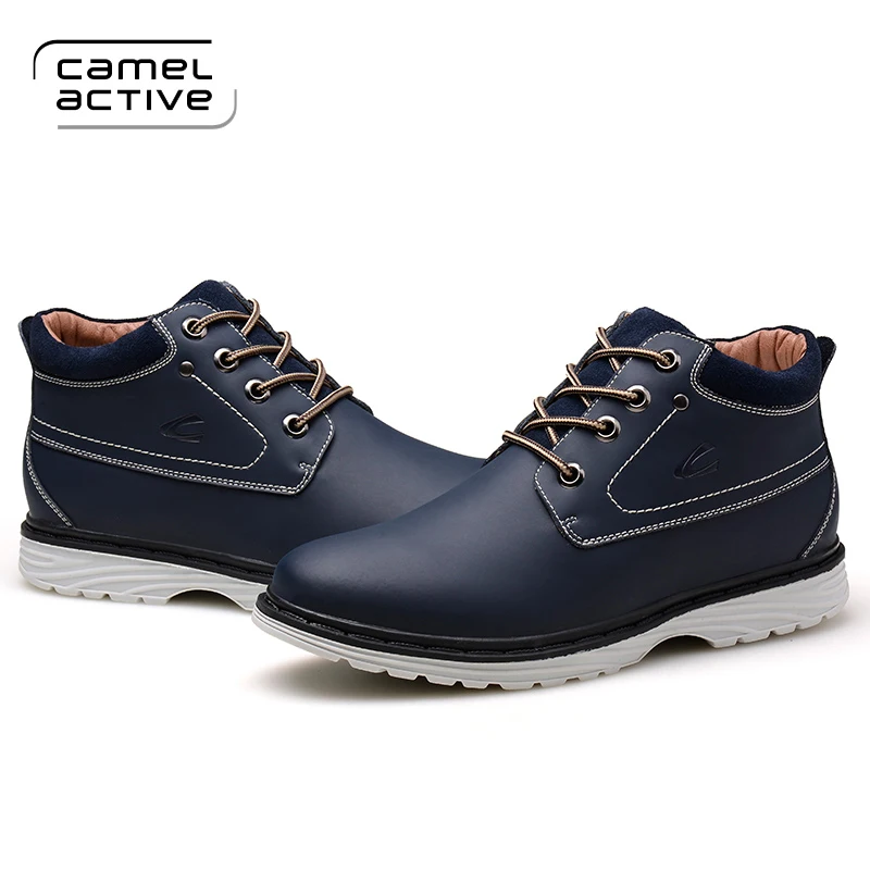 

Camel Active Warm Winter Men Boots Genuine Leather Boots Men Winter Shoes Men Military Fur Boots For Men Shoes Zapatos Hombre