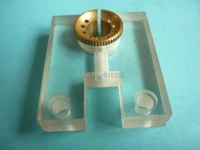 47 x55 x12mm acrylic water jet panel water spray cooling plate with brass nozzle od20 x id12mm edm wire cut high speed machine