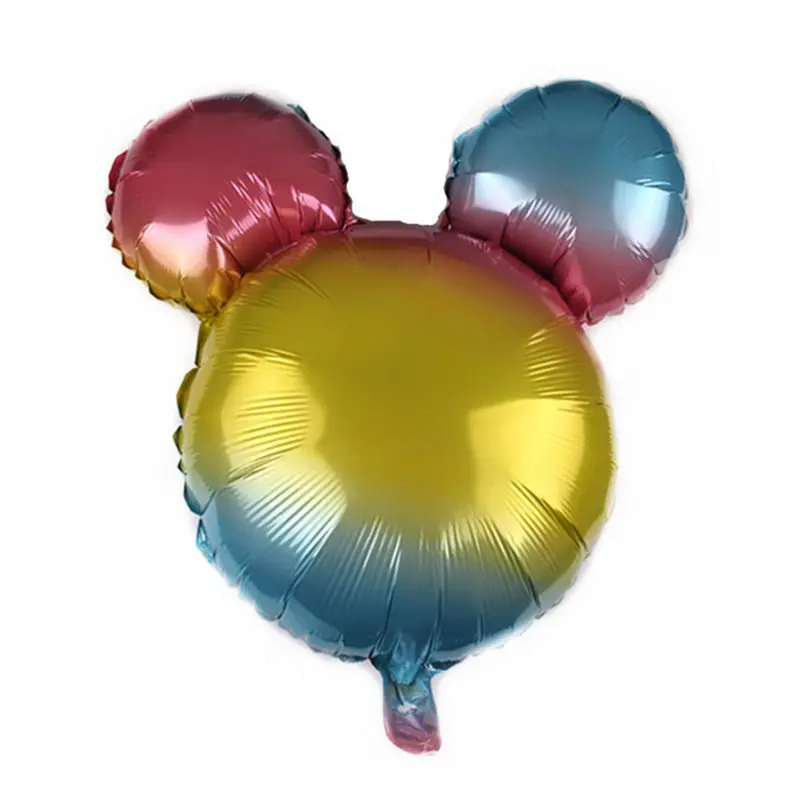 XXPWJ New Gradient Mickey Minnie Happy Birthday Aluminum Balloons Party Wedding Arrangement Balloon Wholesale | Дом и сад
