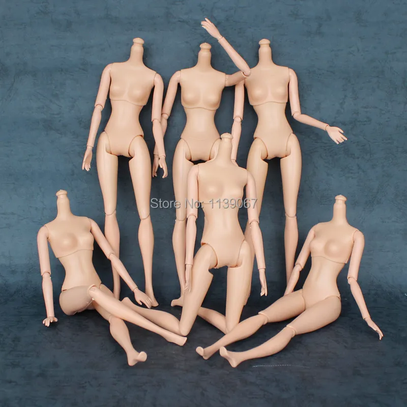 

5pcs/lot Doll's Body (without head) / with 11 joint moveable / for barbie kurhn doll / girls Xmas gift free shipping Baby Toy