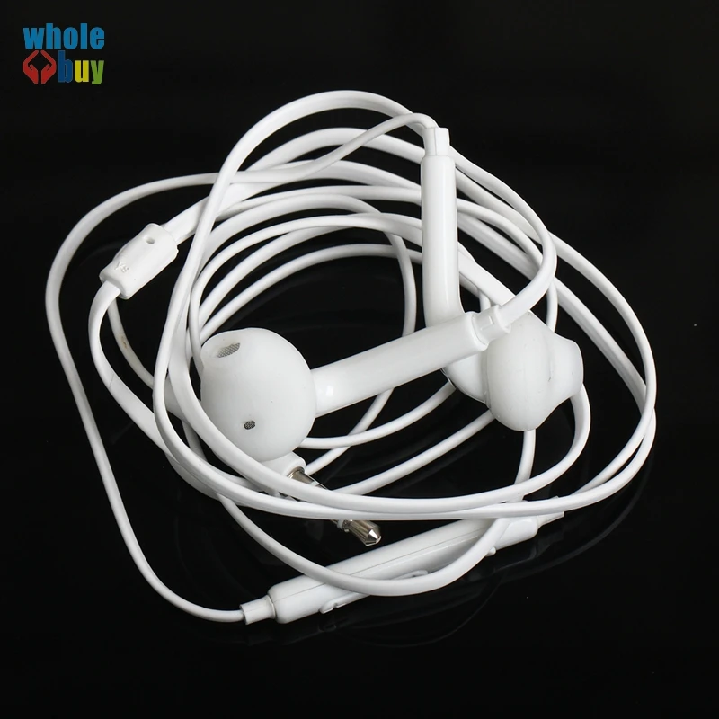

500pcs/lot Wholesale s7 s8 s9 3.5mm In-Ear Earphones With Mic With Remote Volume Control For Samsung Galaxy S6 i9800