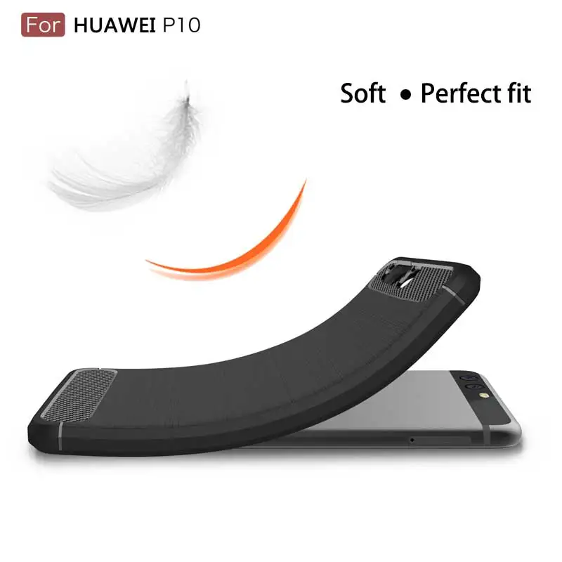 Мягкий защитный чехол для Huawei P10 тонкий Силиконовый противоударный P10plus матовый