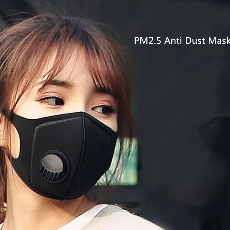 PM2.5 Пылезащитная маска для рта дыхательный клапан Пылезащитный фильтр с