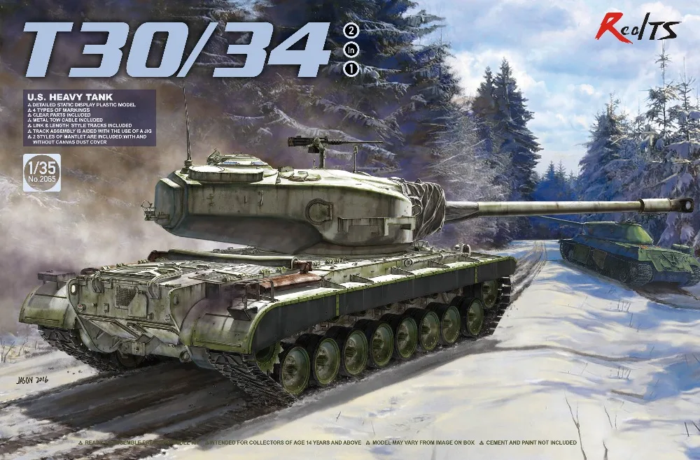 

RealTS Takom 1/35 2065 США тяжелый танк T-30/34