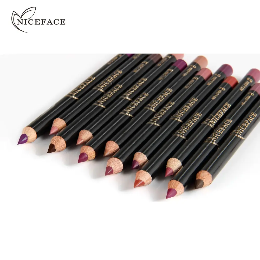 NICEFACE 12 шт./компл. Водонепроницаемый с контурным карандашом для губ тинт