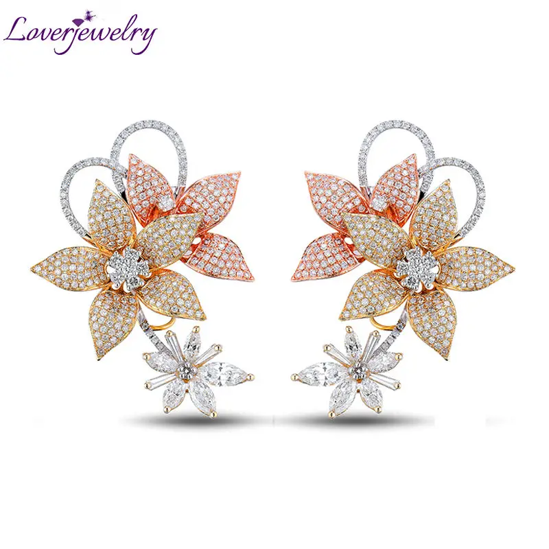 LOVERJEWELRY королевская бижутерия для женщин бриллиантовые серьги помолвки