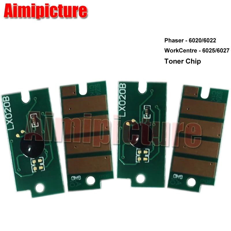 106R02763 106R02761 106R02762 106R02760 чип для Xerox 6020 6022 6025 6027 картриджа с тонером BK C M Y 20 шт./лот |