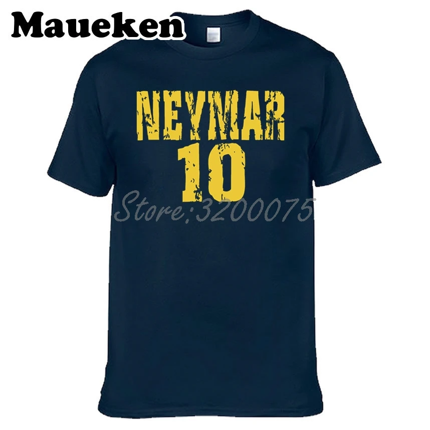 Мужская бразильская футболка Neymar JR 10 классная с гитарой коротким рукавом для