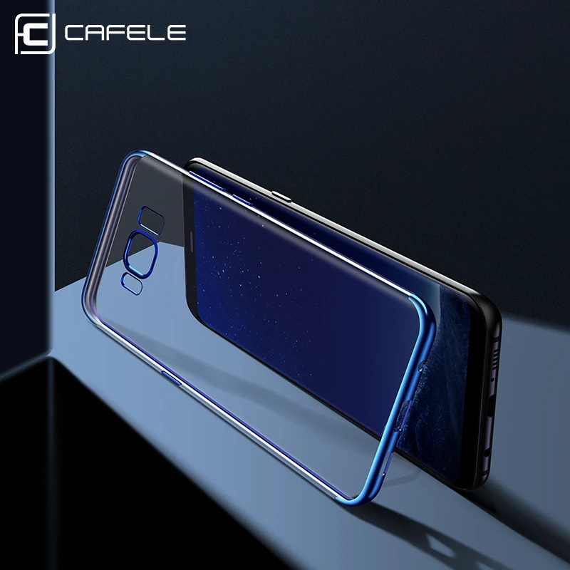 CAFELE чехол для телефона Samsung Galaxy S8 Силиконовый Модный прозрачный ТПУ покрытый