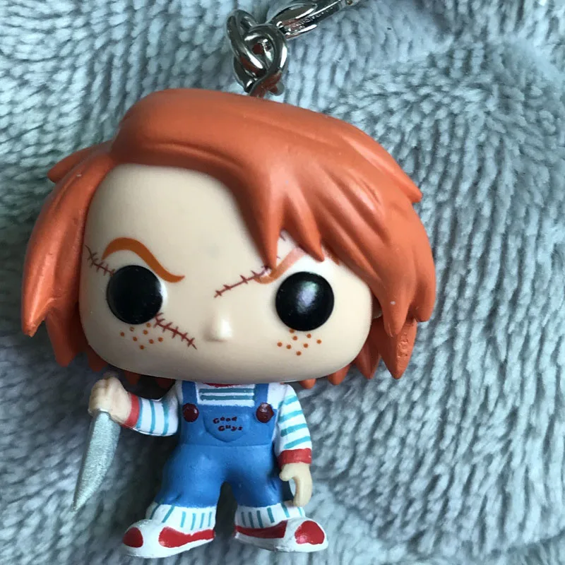 POP фильм ужасов ребенка играть Чаки брелок модели игрушка на кольцо для ключей