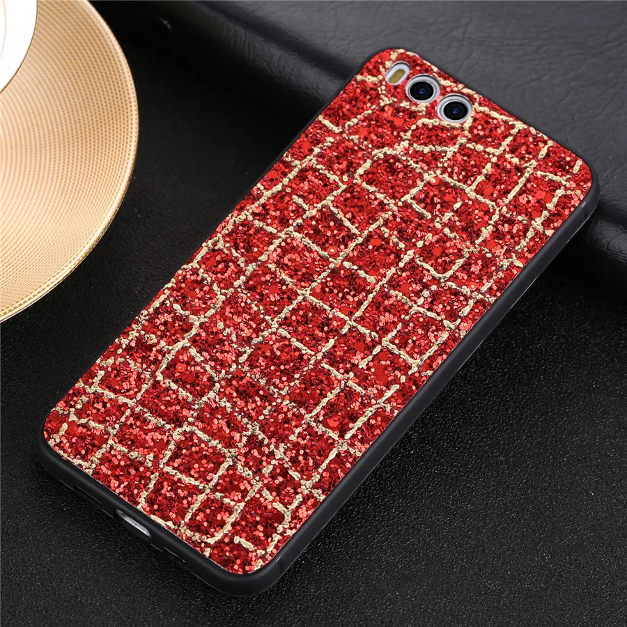 Клетчатый блестящий чехол с блестками для Huawei P20 Lite Case P10 Plus Pro mate 9 10 nova 3 honor