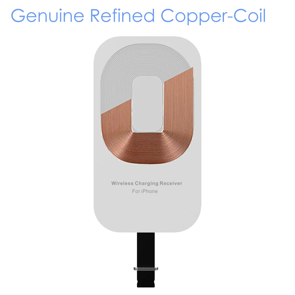 Для iPhone 6 ци беспроводное зарядное устройство приемника чаринг-кабель адаптер