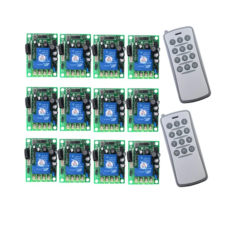 AC85V-265V RF беспроводной пульт дистанционного управления выключатель света система
