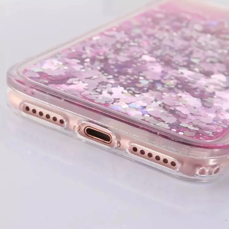 2016 Блеск Звезды Динамически Жидкостное Зыбучие Пески Жесткий Футляр Для iPhone 7/7