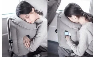 Подушка для сна надувная подушка поезда офиса спального автомобиля сидя на