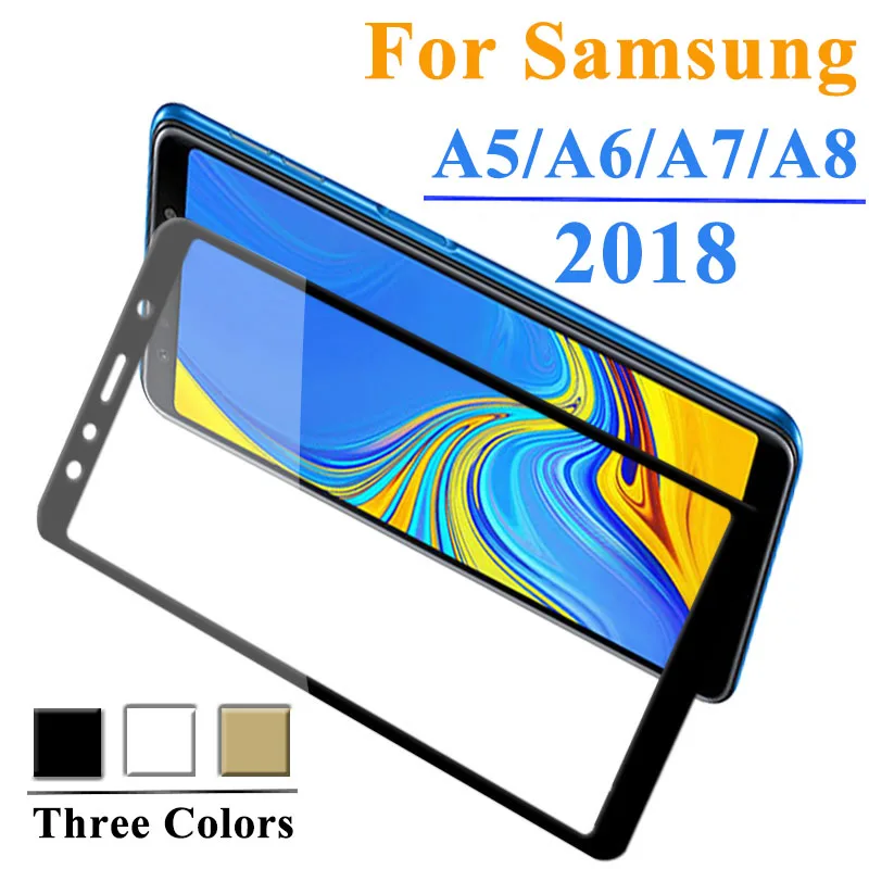Защитное стекло для Samsung A6 2018 Galaxy A7 защита экрана Samsyng A8 закаленное A750 A530f Samsun A 5 6 7 8