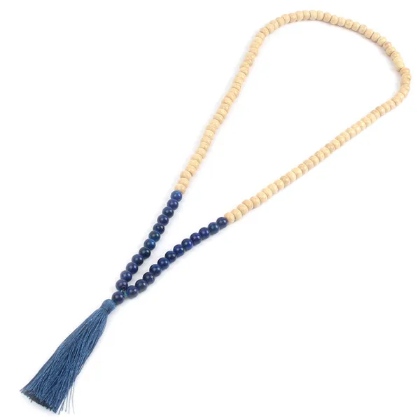 Necklaces women F Заявление Ожерелье Колье Макси Богемское Любовь Ювелирные Изделия Boho Кисточкой Ожерелья Colar Бижутерии Femme Амазонит Шарики Древесины Мода - Окраска металла: Necklaces women F