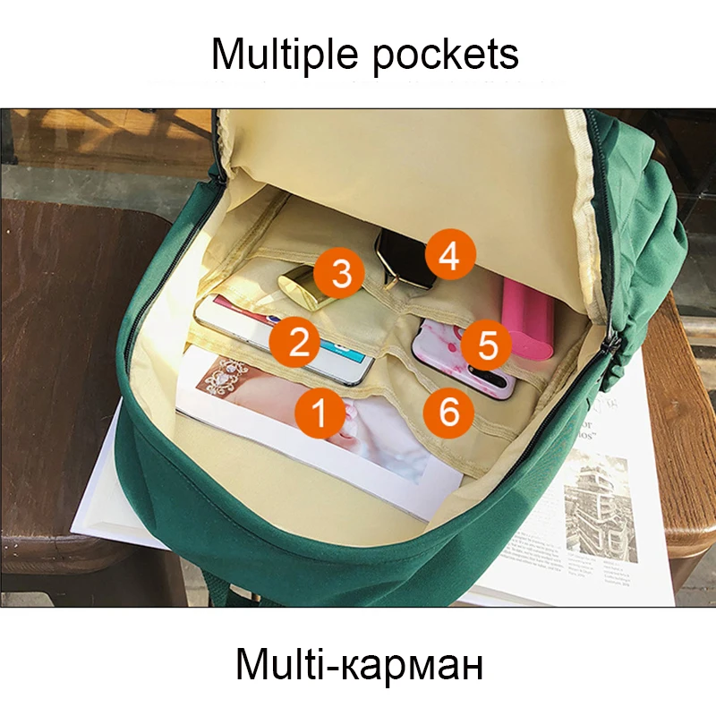 Школьные сумки для девочек-подростков, студенческий женский рюкзак, большой школьный рюкзак, новинка, зеленая оксфордская сумка для книг, многофункциональный рюкзак