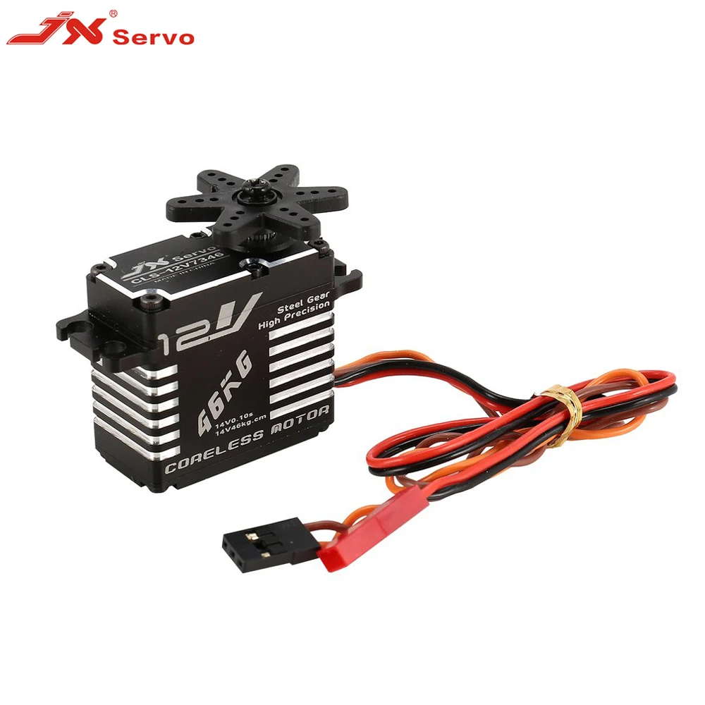 JX Servo CLS 12V7346 46кг 12В алюминиевый Цифровой без каркаса для RC автомобиля вертолет