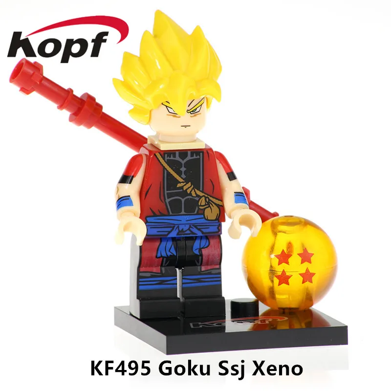 KF495 Without Box KF6045 строительные блоки Dragon Ball Сон Гохан шорты Janemba Вегета кирпичи фигурки детей обучающие игрушки - Цвет: KF495 Without Box
